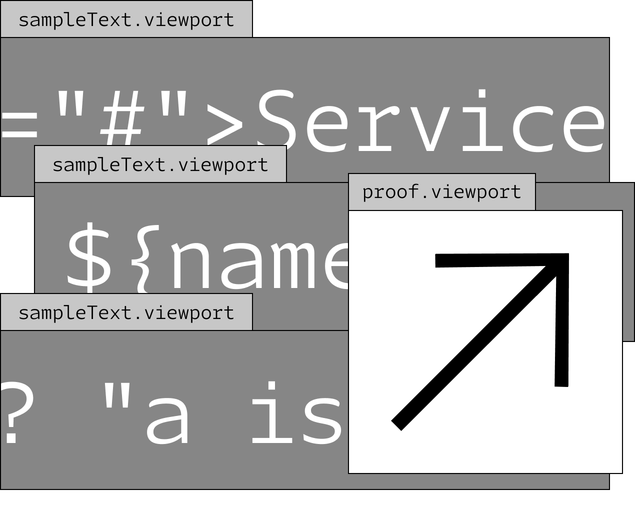 <b class="accent">FIG. 17 — </b> Portamento’s symbols designed for use in code.